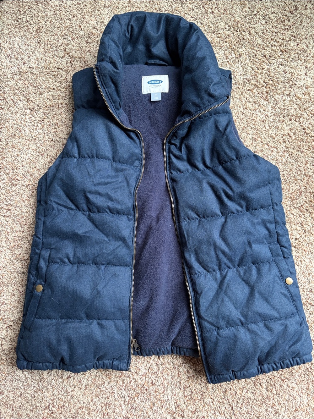 Old Navy Navy Jacket - Classic Fleece